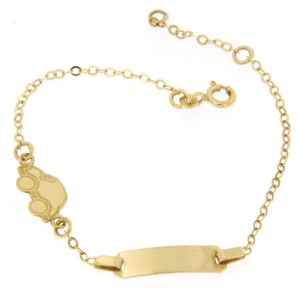 Παιδκή ταυτότητα 14Κ με αυτοκινητάκι