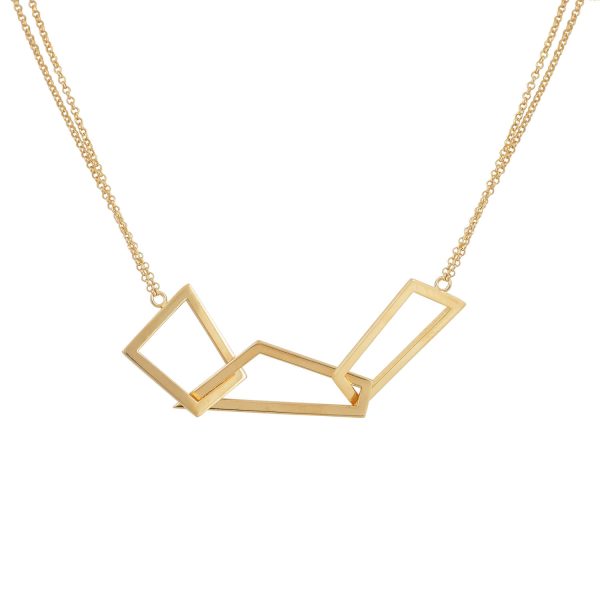Geometric Lines Necklace