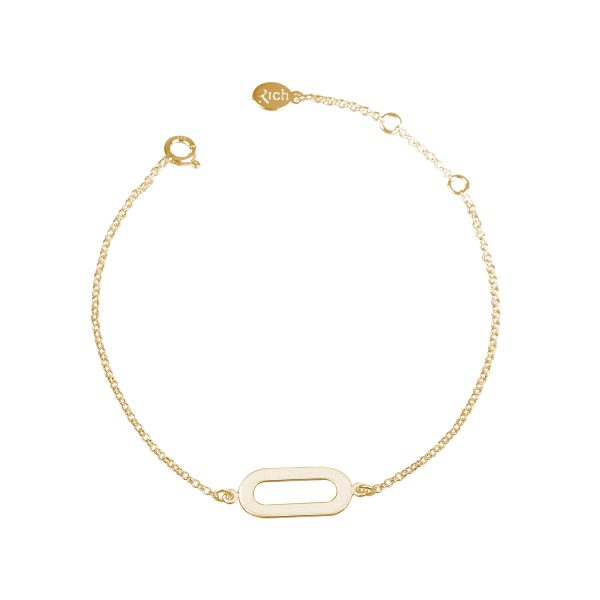 Bracelet Gold Athens Link Slim