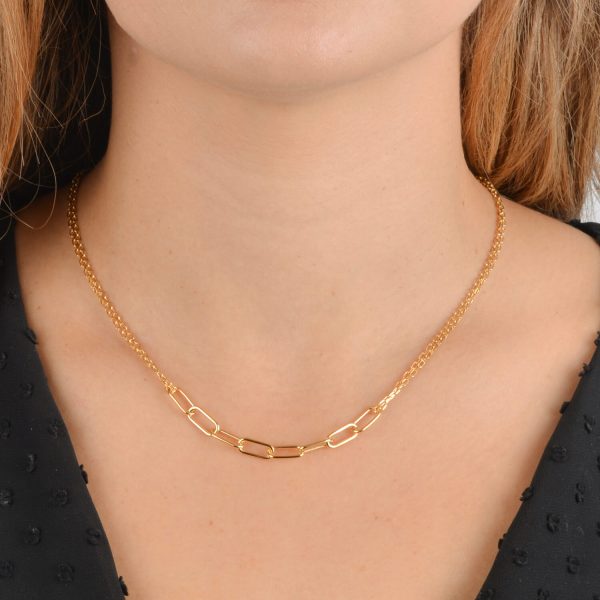 Kolie Alisida Asimenia Epixrisomeni Sea Link Collection Rich Passion NEY258